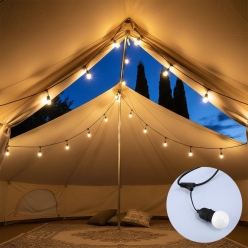 바루스 어댑터 화이트전구 오징어등 스트링라이트 줄전구