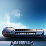 에어뮤즈 차량용 번호판 무드등 태양광 자동 디퓨저 TR13