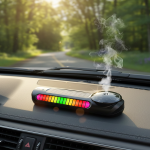 에어뮤즈 차량용 번호판 무드등 태양광 자동 디퓨저 TR13