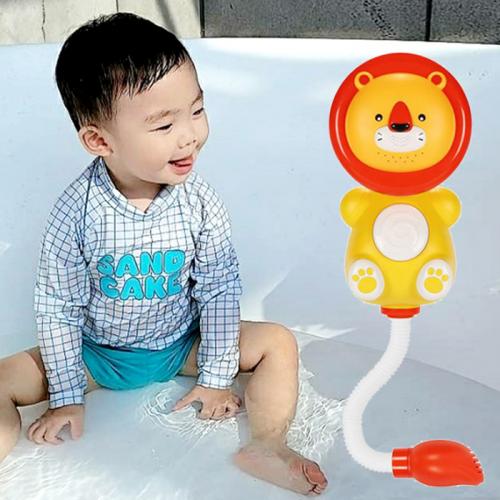목욕놀이장난감 아기사자 라이온 샤워기 유아 물놀이완구 욕조장난감