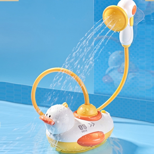 아기샤워기 귀여운 오리삼총사 오리배 풀세트 목욕놀이 장난감