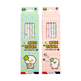 1500 캐릭터 연필세트 2B (4자루)