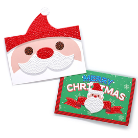 크리스마스 보석십자수 카드 (2종 택1)