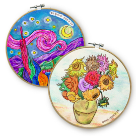 컬러링 수틀 액자 - 명화 (2종 택1)