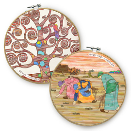 컬러링 수틀 액자 - 명화 (2종 택1)