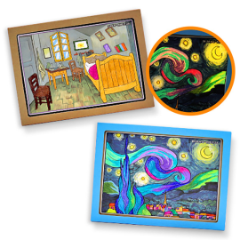 빛나는 명화 액자 (2종 택1)