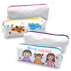 패브릭 무지 필통 (4종 택1)