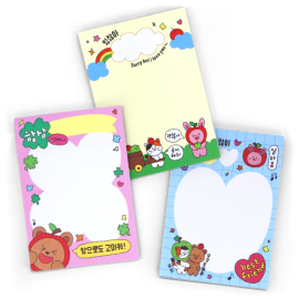 친구사랑 점착 메모지 (3종 택1)