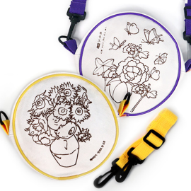 컬러링 원형 크로스백 (5종 택1)