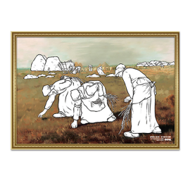 명화 도안 - 이삭 줍는 사람들 (10매)