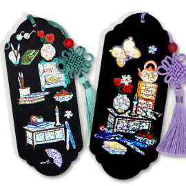 책가도 자개 책갈피