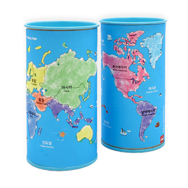 세계지도 저금통 만들기