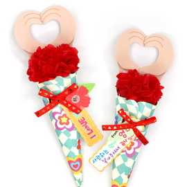 한송이 카네이션 꽃다발