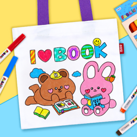 독서 미니 에코백