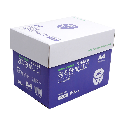 (BOX)모닝 정직한복사지 500매(A4,80g) X 5팩