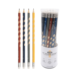 삼각 그립 지우개 교정 연필 B (36개입)