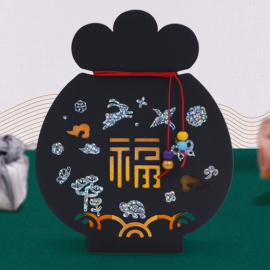 전통 자개 복주머니 무드등