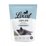 [Locat] 고양이 모래 베이비파우더향 5L (5ea)