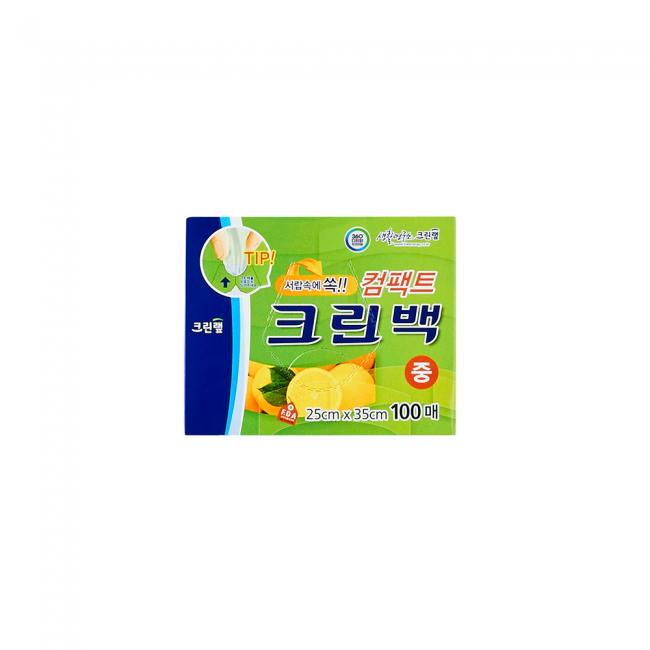 [크린랲]컴팩트 크린백 25X35X100매(중)