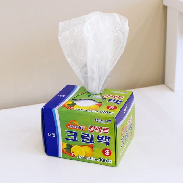 [크린랲]컴팩트 크린백 25X35X100매(중)