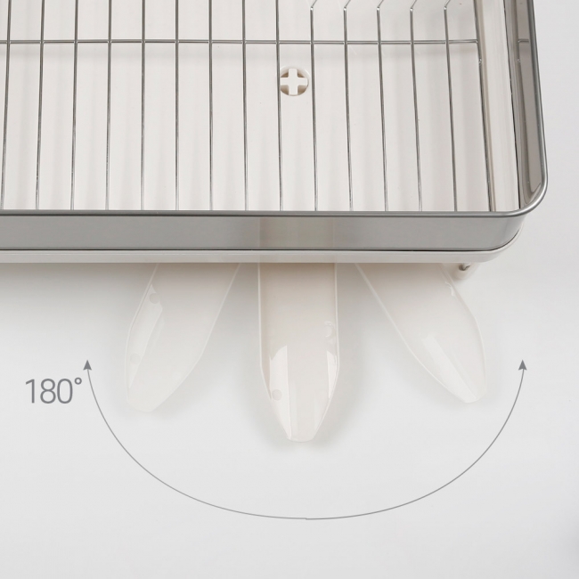 프리미엄 스틸 식기 건조대 1단