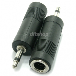 AB0069 - 3.5 모너 P-6.35 스테레오 J 변환 젠더/1EA