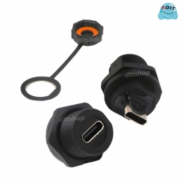 AA4308 - USB C(F)-USB C(F) 방수K (판넬용/RB형)/1EA