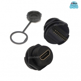 AN0216 - HDMI(F)-HDMI(F) 방수K (판넬용/RB형) 솔더/1EA