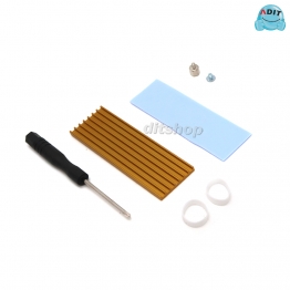 AV0732 - SSD 방열판 2.9mm 쿨러 써멀패드 히트싱크 골드/1EA