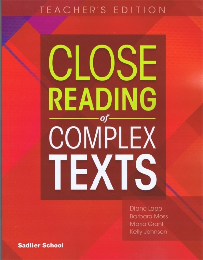 Close Reading of Complex Texts Grade 6 Teacher's Edition isbn 9781421714264