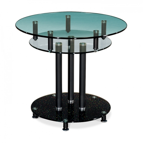 [TOP-HI] 연그린 유리 회의용 테이블 원형 유리 탁자 GST-803