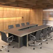 [TOP-HI] 하이퍼스 클레버 연결형 회의테이블 V자형