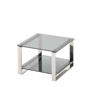 [TOP-OF] HL-203-1 블랙 투명 유리 전화대