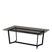 [TOP-OF] HL-209-2 블랙투명유리 소파테이블