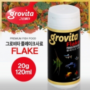 [그로비타] 플레이크 사료 20g / 120ml