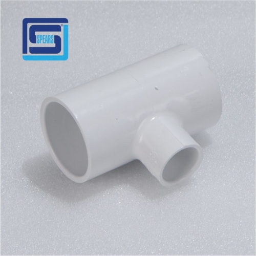 1" X 1/2" X 3/4" PVC Reducing TEE SOC SCH40 [401-210]