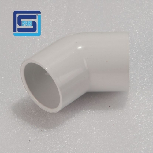 1-1/2" PVC 45 Elbow SOC SCH40 [417-015]