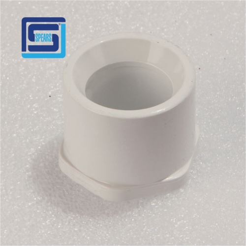 1-1/2" X 1" PVC RED Bushing SPIGOTxSOC SCH40 [437-211]