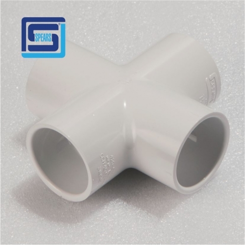 1-1/2" PVC Cross SOC SCH40 [420-015]