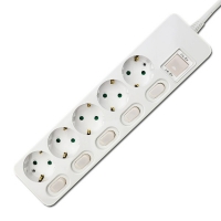 5구 멀티탭 (개별스위치) 2M