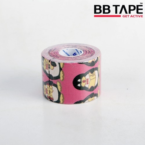 비비테이프 팽귄 핑크-저자극 어린이 전용 테이핑 (1roll)  / BB-TAPE girafe