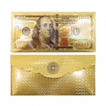 [굿라이프] 황금색 달러 금 용돈 봉투 10개입 (2종 택1)