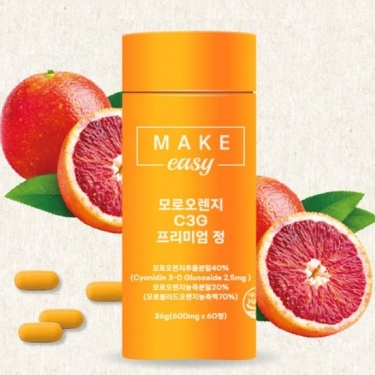 Make Easy 모로오렌지 C3G프리미엄정 (600mg x 60정) 1+1