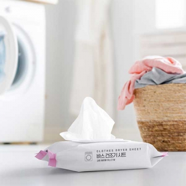 [BAS] 바스 건조기 시트 섬유유연제 티슈형 80매