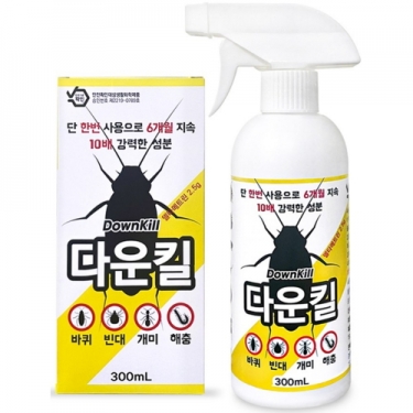 [벅스존] 다운킬 300ml 스프레이 살충제 해충퇴치제 (빈대,바퀴벌레,개미,지네 등)