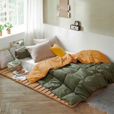 [뮤토] 코지 구스 캠핑이불 V2 올리브펌킨