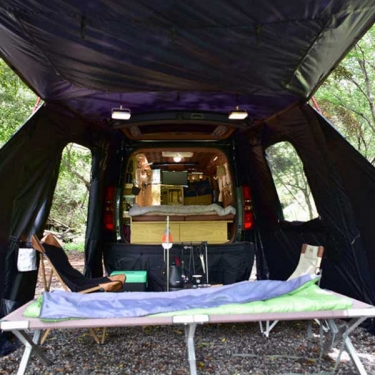 [카트리퍼] 차박텐트 전용라운지 (블랙) 스타리아/그랜드/타렉스 전용