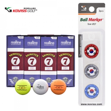 [코비스] 골프용품세트 몬스터7 골프공세트 1호 NFGB-MON12M501