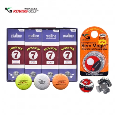 [코비스] 골프용품세트 몬스터7 골프공세트 3호 NFGB-MON12M5007