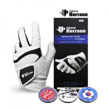 [코비스] 남성용 반양피 한손 골프장갑(1장), 볼마커(랜덤)3개 포함 NFG-MBG1-M501
